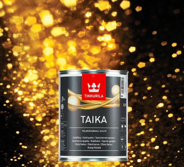 رنگ اکریلیک طلایی - تیکوریلا فنلاند - قوطی 1کیلویی